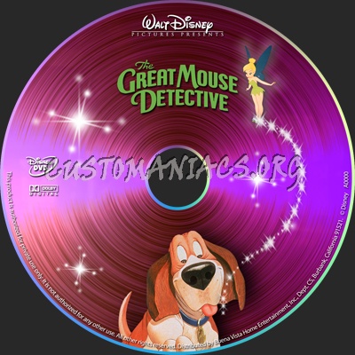 The Great Mouse Detective dvd label
