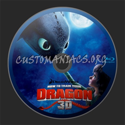 How To Train Your Dragon blu-ray label