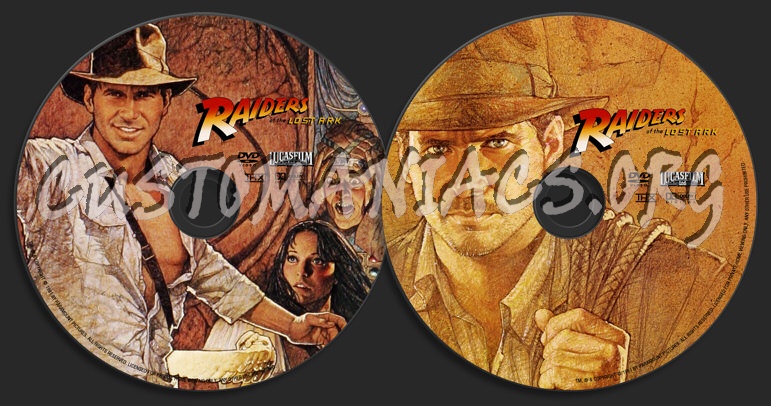 Indiana Jones - Raiders of the Lost Ark dvd label