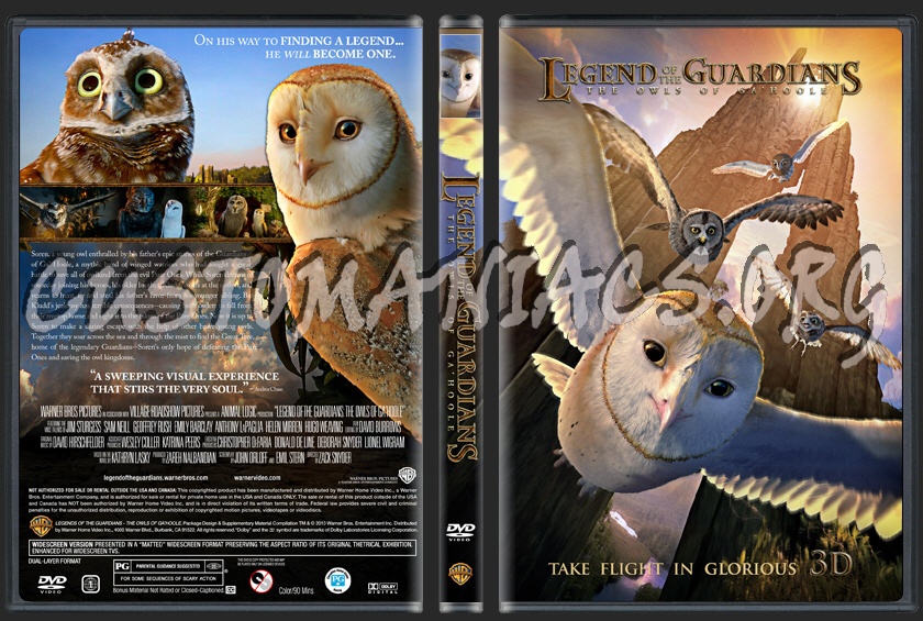 Legend Of The Guardians: The Owls Of Ga'Hoole dvd cover