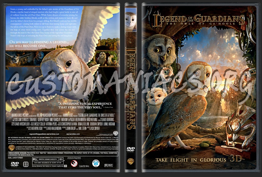 Legend Of The Guardians: The Owls Of Ga'Hoole dvd cover