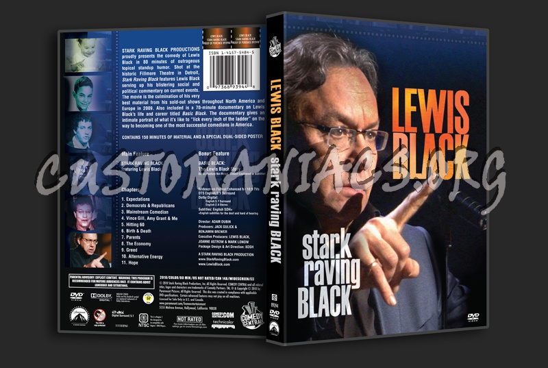 Lewis Black Stark Raving Black dvd cover