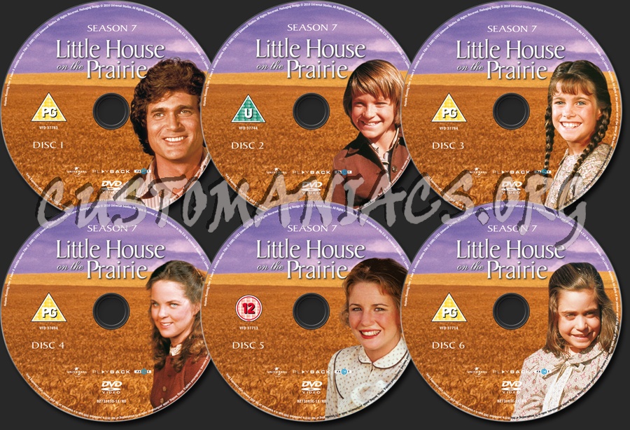 Little House on the Prairie Season 7 dvd label