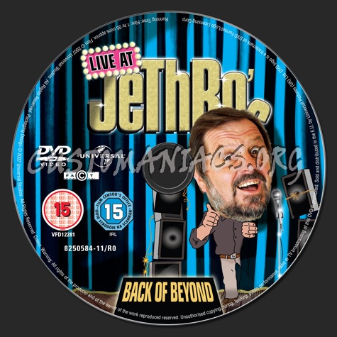 Live at Jethro's Back of Beyond dvd label