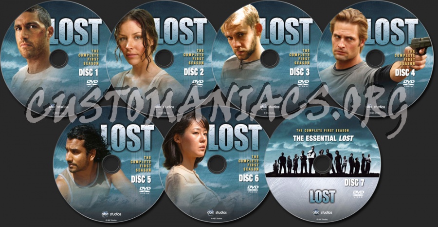 Lost Season 1 dvd label