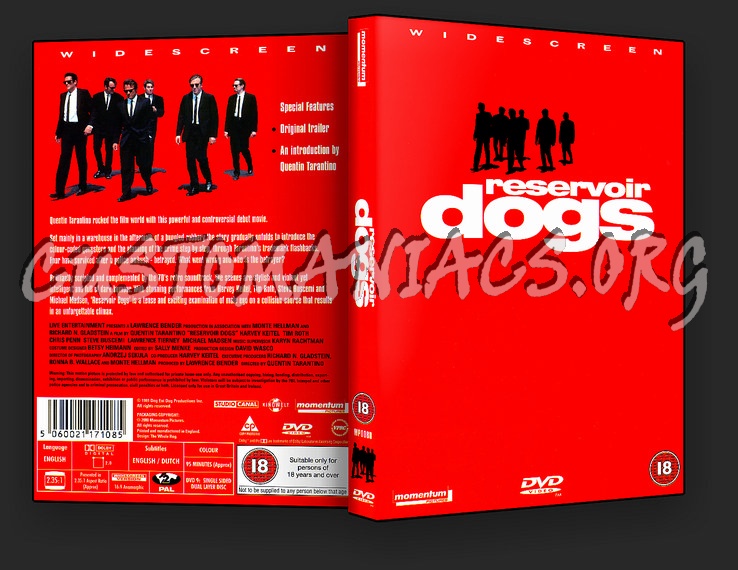 Resevoir Dogs dvd cover