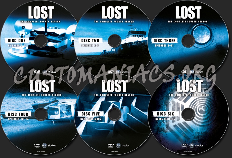Lost Season 4 dvd label