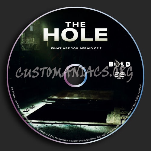 The Hole: 2009 dvd label