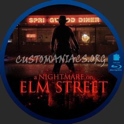 А Nightmare on Elm Street blu-ray label