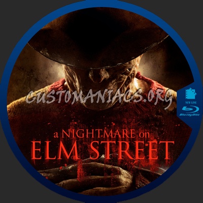 А Nightmare on Elm Street blu-ray label