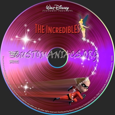 The Incredibles dvd label