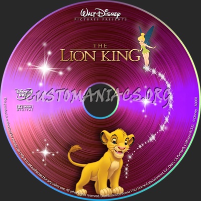 The Lion King dvd label