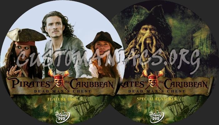 Pirates of the Caribbean: Dead Man's Chest dvd label