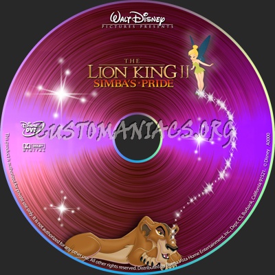 The Lion King 2 dvd label