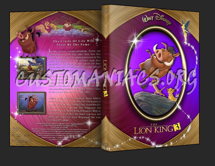 The Lion King 3 and 1 1/2 dvd cover