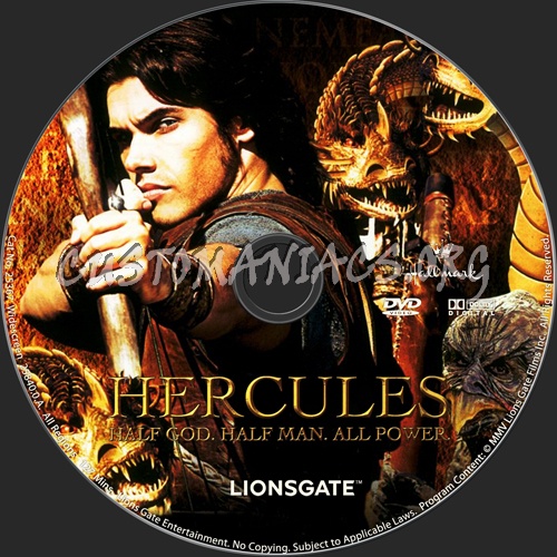 Hercules dvd label