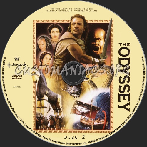 Odyssey dvd label