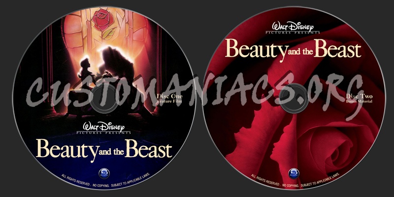 Beauty And The Beast blu-ray label