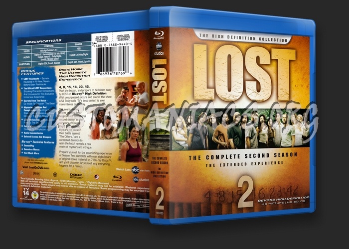 Lost Season 2 blu-ray cover