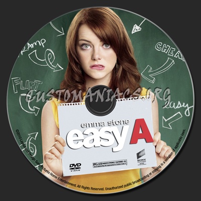 Easy A dvd label