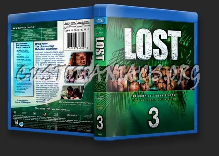 Lost Season 3 blu-ray cover