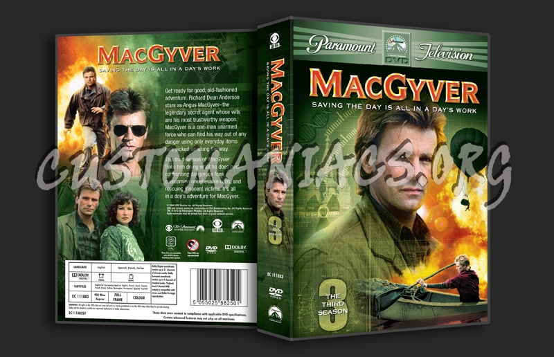 MacGyver Season 3 dvd cover