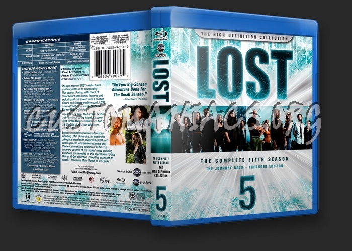 Lost Season 5 blu-ray cover