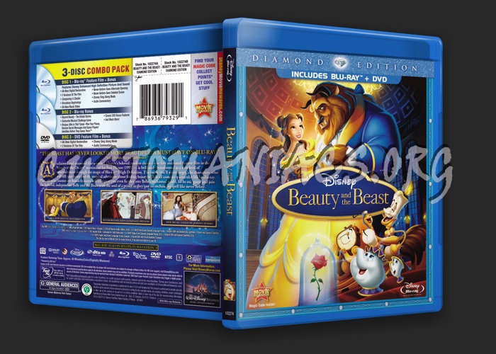Beauty and the Beast blu-ray cover