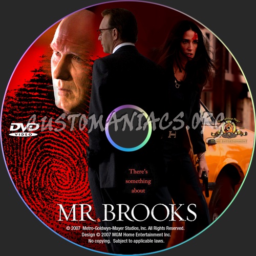 Mr.Brooks dvd label