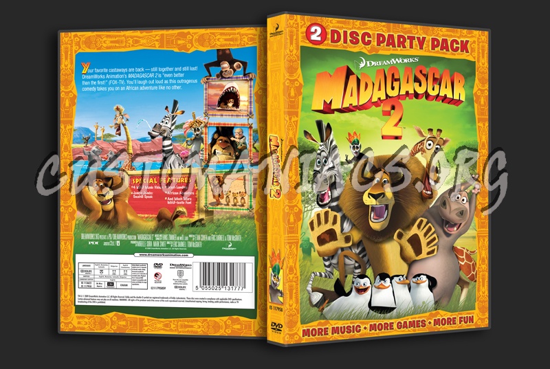 Madagascar 2 Escape 2 Africa dvd cover