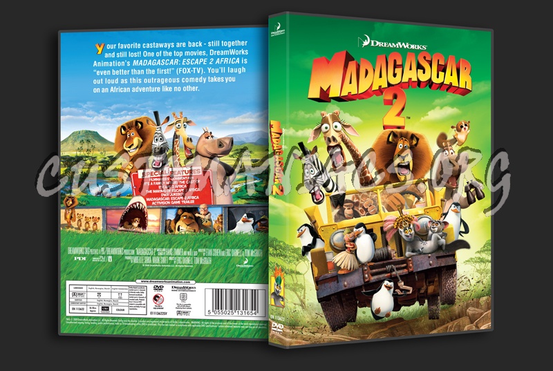 Madagascar 2: Escape 2 Africa dvd cover