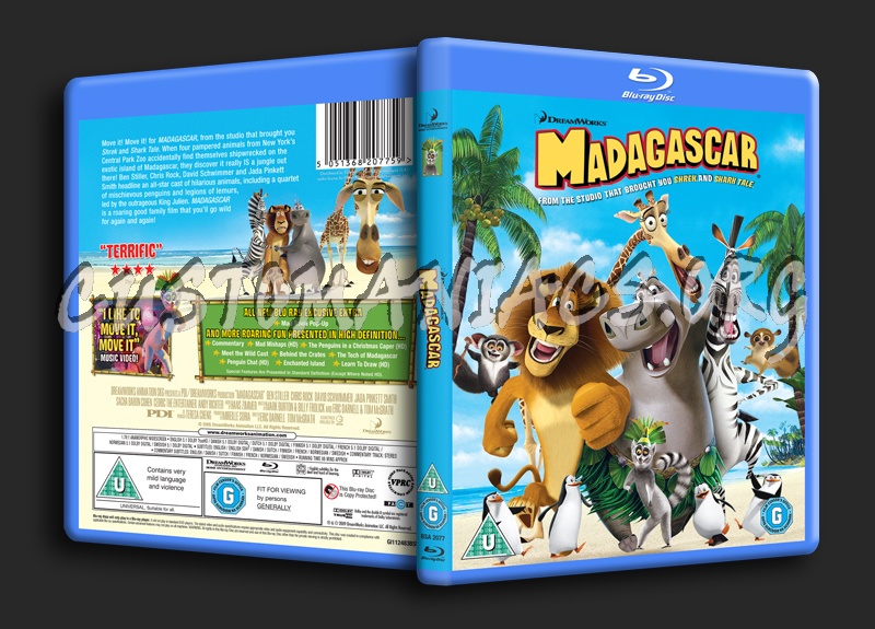 Madagascar blu-ray cover