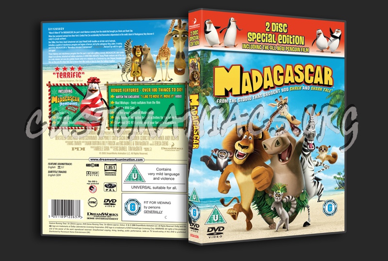 Madagascar Dvd Cover Dvd Covers Labels By Customaniacs Id Free Download Highres Dvd Cover