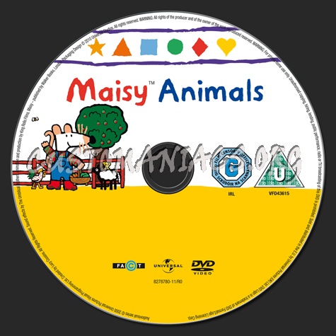 Maisy Animals dvd label