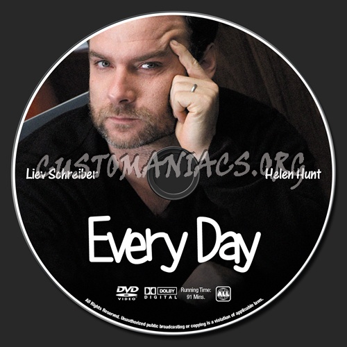 Every Day dvd label