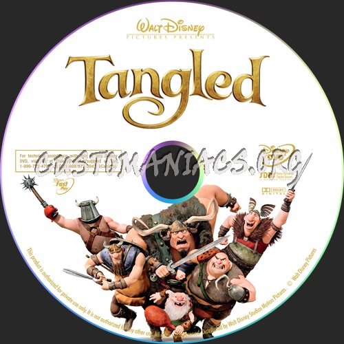 Tangled dvd label