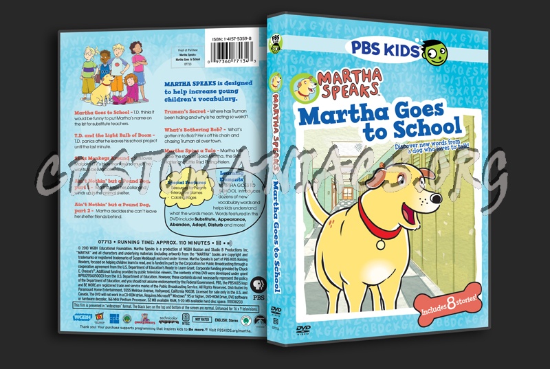 Martha Speaks: Martha Goes to School dvd cover