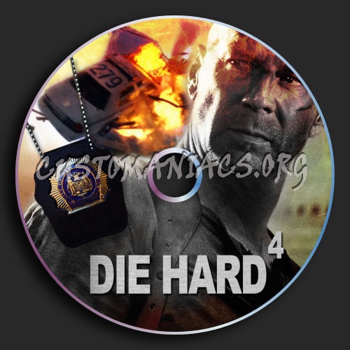 Die Hard 4 dvd label