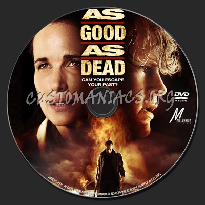 As Good As Dead dvd label