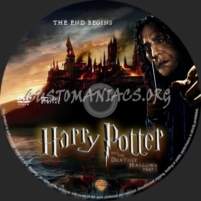 Harry Potter and the Deathly Hallows Part 1 dvd label