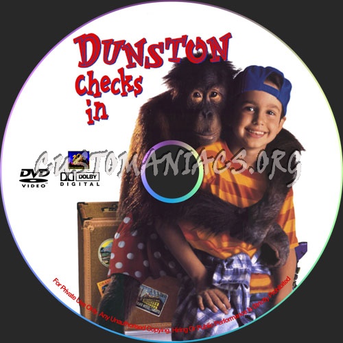 Dunston Checks In dvd label