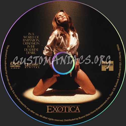 Exotica dvd label