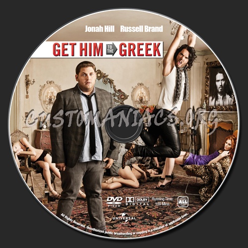 Get Him To The Greek dvd label