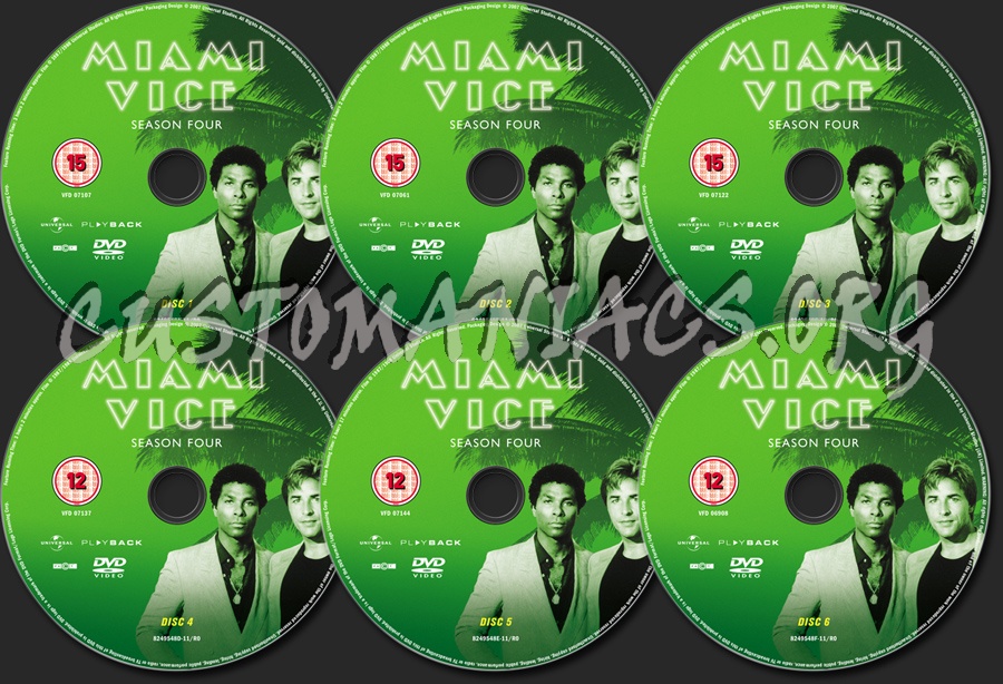 Miami Vice Season 4 dvd label