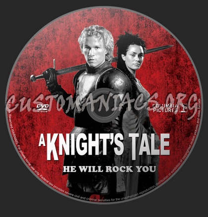 A Knight's Tale dvd label