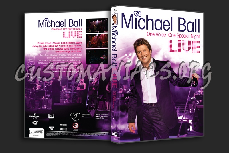 Michael Ball Live One Voice one Special Night dvd cover