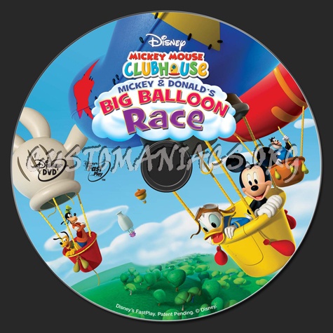 Mickey Mouse Clubhouse: Mickey & Donald's Big Balloon Race dvd label