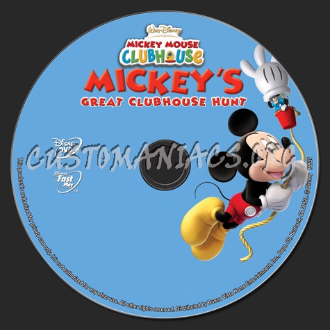 Mickey Mouse Clubhouse: Mickey's Great Clubhouse Hunt dvd label