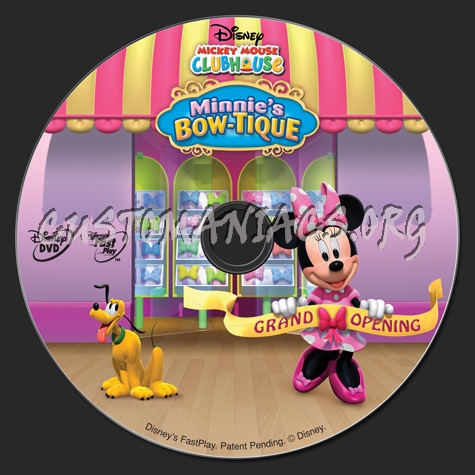 Mickey Mouse Clubhouse: Minnie's Bow-Tique dvd label