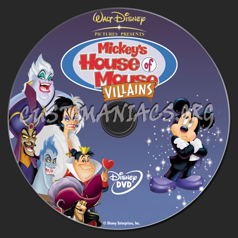 Mickey Mouse House of Villains dvd label